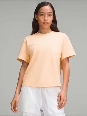 Lululemon Relaxed-Fit Cotton Jersey T-Shirt
Peach Bellini